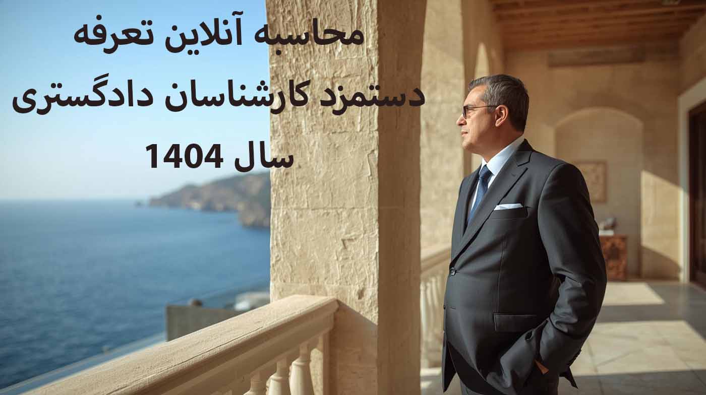 محاسبه آنلاین تعرفه کارشناسی 1404 تعرفه دستمزد کارشناسان کانون کارشناسان رسمی دادگستری 1404